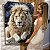 Quadro Decorativo Canvas Animal Selvagem Leão Sentado Vertical - Imagem 6