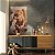 Quadro Decorativo Canvas Animais Selvagens Amor de Leão Pai e Filho Vertical - Imagem 3