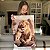 Quadro Decorativo Canvas Animais Selvagens Amor de Leão Pai e Filho Vertical - Imagem 5