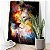 Quadro Decorativo Canvas Arte Abstrata Cósmica Leão Colorido Vertical - Imagem 2