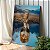Quadro Decorativo Canvas Animais Selvagens Leão Filho com Reflexo do Pai Vertical - Imagem 1