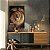 Quadro Decorativo Canvas Animal Selvagem Leão Colorido Imponente Vertical - Imagem 1