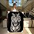 Quadro Decorativo Canvas Animal Selvagem Tigre Preto e Branco Fundo Preto Vertical - Imagem 7