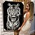 Quadro Decorativo Canvas Animal Selvagem Tigre Preto e Branco Fundo Preto Vertical - Imagem 6