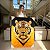 Quadro Decorativo Canvas Animal Selvagem Arte Abstrata Tigre Dourado Vertical - Imagem 7