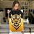 Quadro Decorativo Canvas Animal Selvagem Arte Abstrata Tigre Dourado Vertical - Imagem 5