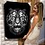 Quadro Decorativo Canvas Tigre Preto e Branco ESTRATÉGIA Letra Branca Vertical - Imagem 6