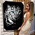 Quadro Decorativo Canvas Onça Preto e Branco Olhos Azuis SUCESSO Letra Branca Vertical - Imagem 6