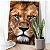 Quadro Decorativo Canvas Animal Selvagem Face Leão Olhos Verdes Vertical - Imagem 4