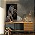 Quadro Decorativo Canvas Animal Cavalo Morrom Crina Preta Fundo Preto Vertical - Imagem 4