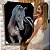 Quadro Decorativo Canvas Animal Cavalo Morrom Crina Preta Fundo Preto Vertical - Imagem 6