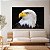 Quadro Decorativo Canvas Animal Selvagem Águia de Perfil Horizontal - Imagem 3