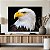 Quadro Decorativo Canvas Animal Selvagem Águia de Perfil Horizontal - Imagem 5