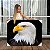 Quadro Decorativo Canvas Animal Selvagem Águia de Perfil Horizontal - Imagem 1