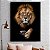 Quadro Decorativo Canvas Animal Leão de Judá Colorido Vertical - Imagem 2