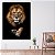 Quadro Decorativo Canvas Animal Leão de Judá Colorido Vertical - Imagem 3