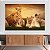 Quadro Decorativo Canvas Animais Selvagens Família Leão Dois Filhotes Horizontal - Imagem 3