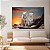 Quadro Decorativo Canvas Animais Selvagens Casal Tigres Bancos Horizontal - Imagem 3