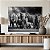 Quadro Decorativo Canvas Animais Manada De Elefantes Preto e Branco Horizontal - Imagem 5