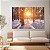 Quadro Decorativo Canvas Floresta com Árvores na Neve Horizontal - Imagem 2