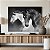 Quadros Decorativos Canvas Cavalos Selvagens Preto e Branco Horizontal - Imagem 5