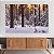 Quadro Decorativo Canvas Paisagem de Floresta com Árvores Secas na Neve Horizontal - Imagem 4