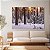 Quadro Decorativo Canvas Paisagem de Floresta com Árvores Secas na Neve Horizontal - Imagem 2