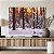 Quadro Decorativo Canvas Paisagem de Floresta com Árvores Secas na Neve Horizontal - Imagem 5