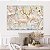 Quadro Decorativo Canvas Arte Abstrata de Alce com Chifre Dourado e Flores Horizontal - Imagem 4