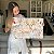 Quadro Decorativo Canvas Arte Abstrata de Alce com Chifre Dourado e Flores Horizontal - Imagem 6