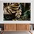 Quadro Decorativo Canvas Costela De Adão Dourada e Verde Horizontal - Imagem 3