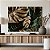 Quadro Decorativo Canvas Costela De Adão Dourada e Verde Horizontal - Imagem 5