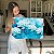 Quadro Decorativo Canvas Arte Floral Flor de Lótus Azul e Branco Horizontal - Imagem 6