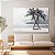 Quadro Decorativo Canvas Praia com Coqueiros Preto e Branco  Horizontal - Imagem 2