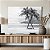 Quadro Decorativo Canvas Praia com Coqueiros Preto e Branco  Horizontal - Imagem 5