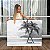 Quadro Decorativo Canvas Praia com Coqueiros Preto e Branco  Horizontal - Imagem 1