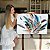 Quadro Decorativo Canvas Penas Coloridas Pequenas e Grandes Fundo Branco Horizontal - Imagem 7