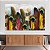 Quadro Decorativo Canvas Penas Coloridas Grandes Horizontal - Imagem 3