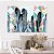 Quadro Decorativo Canvas Arte Abstrata Penas e Formas Geométricas Coloridas Horizontal - Imagem 4