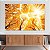 Quadro Decorativo Canvas Árvores Alaranjadas Galhos Secos Outono Horizontal - Imagem 4