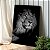 Quadro Decorativo Canvas Animal Selvagem Leão Face Sentado Preto e Branco Vertical - Imagem 4