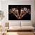 Quadro Decorativo Canvas Animais Casal de Girafas LOVE Fundo Preto Horizontal - Imagem 3