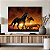 Quadro Decorativo Canvas Animais Cavalos Corcel Correndo ao Pôr do Sol Horizontal - Imagem 5