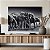 Quadro Decorativo Canvas Animais Manada De Elefantes no Rio Horizontal - Imagem 5