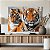 Quadro Decorativo Canvas Animais Selvagens Casal De Tigres Horizontal - Imagem 5