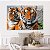 Quadro Decorativo Canvas Animais Selvagens Casal De Tigres Horizontal - Imagem 4