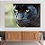 Quadro Decorativo Canvas Animal Selvagem Face Pantera Negra Horizontal - Imagem 2