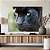 Quadro Decorativo Canvas Animal Selvagem Face Pantera Negra Horizontal - Imagem 5