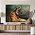 Quadro Decorativo Canvas Animal Selvagem Tigre em Perfil Deitado Horizontal - Imagem 5