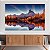 Quadro Decorativo Canvas Montanhas e Pinheiros Espelhados em Lago Cristalino Horizontal - Imagem 2
